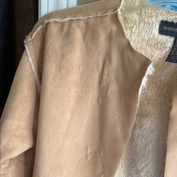Banana Republic Women's Camel Teddy Jacket XS - Picture 3 of 7